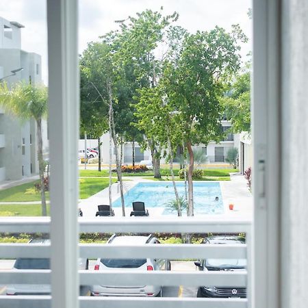 Depto 2 Rec. Con Vista A La Piscina En C. Privada Apartment Playa del Carmen Exterior photo