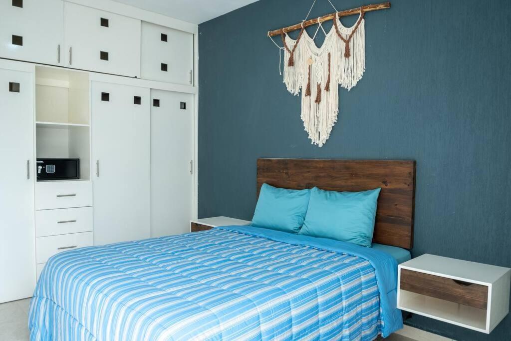 Depto 2 Rec. Con Vista A La Piscina En C. Privada Apartment Playa del Carmen Exterior photo